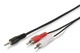 Кабель ASSMANN аудіо (jack 3.5мм-M/RCA-Mx2) Stereo Cable 2.5м (AK-510300-025-S) - зображення 1