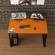 Геймерский ЛОФТ стол Rasin LOFT-21 оранжевый - изображение 3