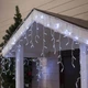 Світлодіодна вулична гірлянда Бахрома 192 LED 6м x 0.6м 220V холодний білий - зображення 3