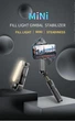 Монопод-трипод з підсвічуванням, селфі-палиця для телефону Gimbal L09 (72 см, LED-лампа, одноосьовий стабілізатор) - чорний - зображення 4
