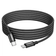 Кабель зарядки HOCO X91 (60W) (3M) для Type-C to Type-C для Тайп-с/Тайп-с швидка зарядка для мобільних пристроїв Samsung/Xiaomi/Huawei/Meizu Чорний - изображение 1