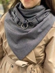 Теплый шарф My Scarf двухсторонний, унисекс с вкраплениями рисунка - изображение 7