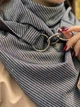 Теплый шарф My Scarf двухсторонний, унисекс с вкраплениями рисунка - изображение 9