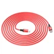 Кабель зарядки USB HOCO X14 Type-C to Lightning (20W) (3M) швидка зарядка Чорний-Червоний - изображение 4