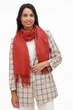 Шарф My Scarf однотонний кораловий кежуал бавовна яскравий loook - зображення 4