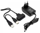 Адаптер USB 2.0 на 2.5/3.5" с блоком питания для HDD и SSD дисков (7Pin + 15Pin) - изображение 1