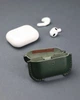 Шкіряний чохол MERE для Apple AirPods Pro 2 Зелений - изображение 4
