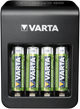 Зарядний пристрій Varta LCD Plug Charger+ EU 4x 2100 mAh Чорне (57687101441) - зображення 4