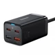 Мережевий зарядний пристрій Baseus GaN3 Pro Desktop Fast Charger 2xUSB-C+2xUSB-A+Кабель C to C (1м) 65W з вилкою CN(Китай) + перехідник EU / CCGP040001 | Black |752237 - зображення 1