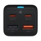 Мережевий зарядний пристрій Baseus GaN3 Pro Desktop Fast Charger 2xUSB-C+2xUSB-A+Кабель C to C (1м) 65W з вилкою CN(Китай) + перехідник EU / CCGP040001 | Black |752237 - зображення 6