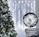 Гирлянда штора-водопад 3,3 * 1,8м 320 LED DL&nbsp;белая МХ-10591 - изображение 1