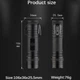 Водонепроницаемая металлическая USB зажигалка с фонариком, со встроенным аккумулятором, электроимпульсная 2 дуги (черная) (DRAGON, F202) - изображение 9