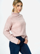 Sweter z golfem damski Figl M886 One Size Różowy (5902194412230) - obraz 3