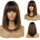 Парик Medium Ombre Brown Light, натуральные синтетические волосы - изображение 8