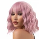 Парик розовый Natural, натуральные синтетические волосы VC57215 - изображение 8