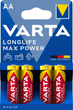 Baterie Varta Longlife Max Power AA BLI 4 Alkaline (4706101404) - obraz 1