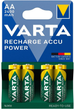 Акумулятор універсальний Varta Rechargeable Accu AA 2400 мАг BLI 4 Ni-MH (56756101404) - зображення 1