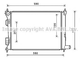 Радиатор, Система охлаждения двигателя Ava (HYA2277) - изображение 1