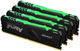 Pamięć Kingston Fury DDR4-3600 131072MB PC4-28800 (Kit of 4x32768) Beast RGB Black (KF436C18BBAK4/128) - obraz 1