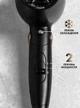 Мощный фен для волос складной VGR-439-1600W 2 режима работы, охлаждение Черный - изображение 4