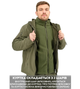 Зимняя тактическая куртка Eagle Soft Shell WJ-17 с флисом Green Olive 3XL - изображение 4