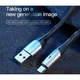 Кабель зарядний Baseus Horizontal Lightning Cable 2.4 A 1 м Black (CALSP-B01) - зображення 4