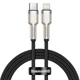 Кабель зарядный Baseus Cafule Metal USB Type C to Lightning 20 Вт 1 м Black (CATLJK-A01) - изображение 1