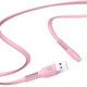 Кабель зарядный Baseus Flat Micro USB Cable Fast Data Sync Charging 1 м Pink (YM0290) - зображення 1