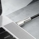 Кабель зарядный Baseus Cafule Metal Type-C to Type-C 100W 2 м Black (CATJK-D01) - изображение 7