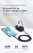 Кабель зарядный Baseus Crystal Shine Series USB to Type-C 100W 1.2м Black (CAJY000401) - изображение 8