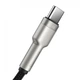 Кабель зарядний Baseus USB Cable to USB-C 66W Cafule Metal Data Type-C 2 м Black (CAKF000201) - зображення 9