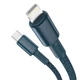 Кабель зарядний Baseus для швидкого заряджання igh Density Type-C на iP PD 20 Вт 2 м Blue (CATLGD-A03) - зображення 1