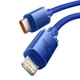 Кабель зарядный Baseus Crystal Shine USB Type C to Lightning 20 Вт 1.2 м Blue (CAJY000203) - изображение 2