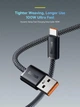 Кабель зарядний Baseus Dynamic Series USB to Type-C 100W 1м White (CALD000602) - зображення 4