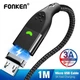 Кабель зарядний FONKEN з магнітним роз'ємом Micro USB 1 м Black (YM0586) - зображення 3