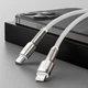 Кабель зарядный Lightning Baseus Cafule Metal Type-C to Lightning PD 20W 2 м White (CATLJK-B02) - изображение 3