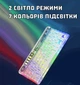 Беспроводная прозрачная Bluetooth-клавиатура + мышка с подсветкой RGB, аккумуляторная клавиатура для планшета и других устройств iOS Android Windows - изображение 3