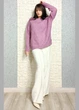 Свитер Bisou сиреневый M-XL 13-3662 - изображение 3
