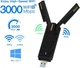 Адаптер WiFi 6E 160MHz 3000 МБіт/с RTL8832CU USB3.0 802.11AX Mu-MIMO 1024-QAM 2х5 дБ - зображення 2