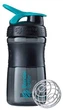 Шейкер BlenderBottle SportMixer с шариком 590 мл Черно-голубой (SM 20oz Black/Teal) - изображение 2