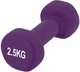 Гантель PowerPlay 4125 виниловая 2.5 кг Фиолетовая (PP_4125_2.5kg) - изображение 1