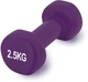 Гантель PowerPlay 4125 виниловая 2.5 кг Фиолетовая (PP_4125_2.5kg) - изображение 2