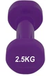 Гантель PowerPlay 4125 виниловая 2.5 кг Фиолетовая (PP_4125_2.5kg) - изображение 4