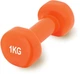 Гантель PowerPlay 4125 виниловая 1 кг Оранжевая (PP_4125_1kg) - изображение 2