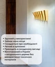 Настінна складана Вішалка з дерева ялини та лиственниці на 7 гачків з магнітами Бежевий (JDT-0845942) - зображення 3