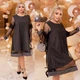 Fashions • Вечірня сукня Лаура Fashions 48-50 сірий (557/558-аф) - зображення 3