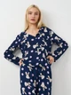 Пижама (рубашка + штаны) женская из вискозы Trendyol THMAW21PT0048 38 Navy (8683047534992) - изображение 3