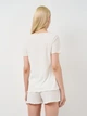 Пижама (футболка + шорты) женская Trendyol THMSS21PT0259 XS White (8682582957884) - изображение 2