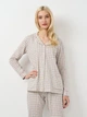Пижама (кофта + штаны) женская больших размеров хлопковая Cornette 482-23 XL Серая (5902458222216) - изображение 4