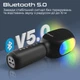 Мікрофон Promate VocalMic Bluetooth 2 x AUX LED Black (vocalmic.black) - зображення 5